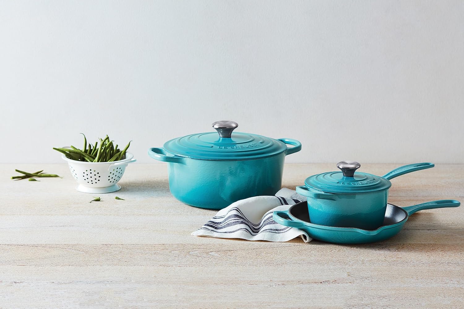 Le Creuset Enameled Cast Iron Signature Cookware Set, 5 pc, Caribbean